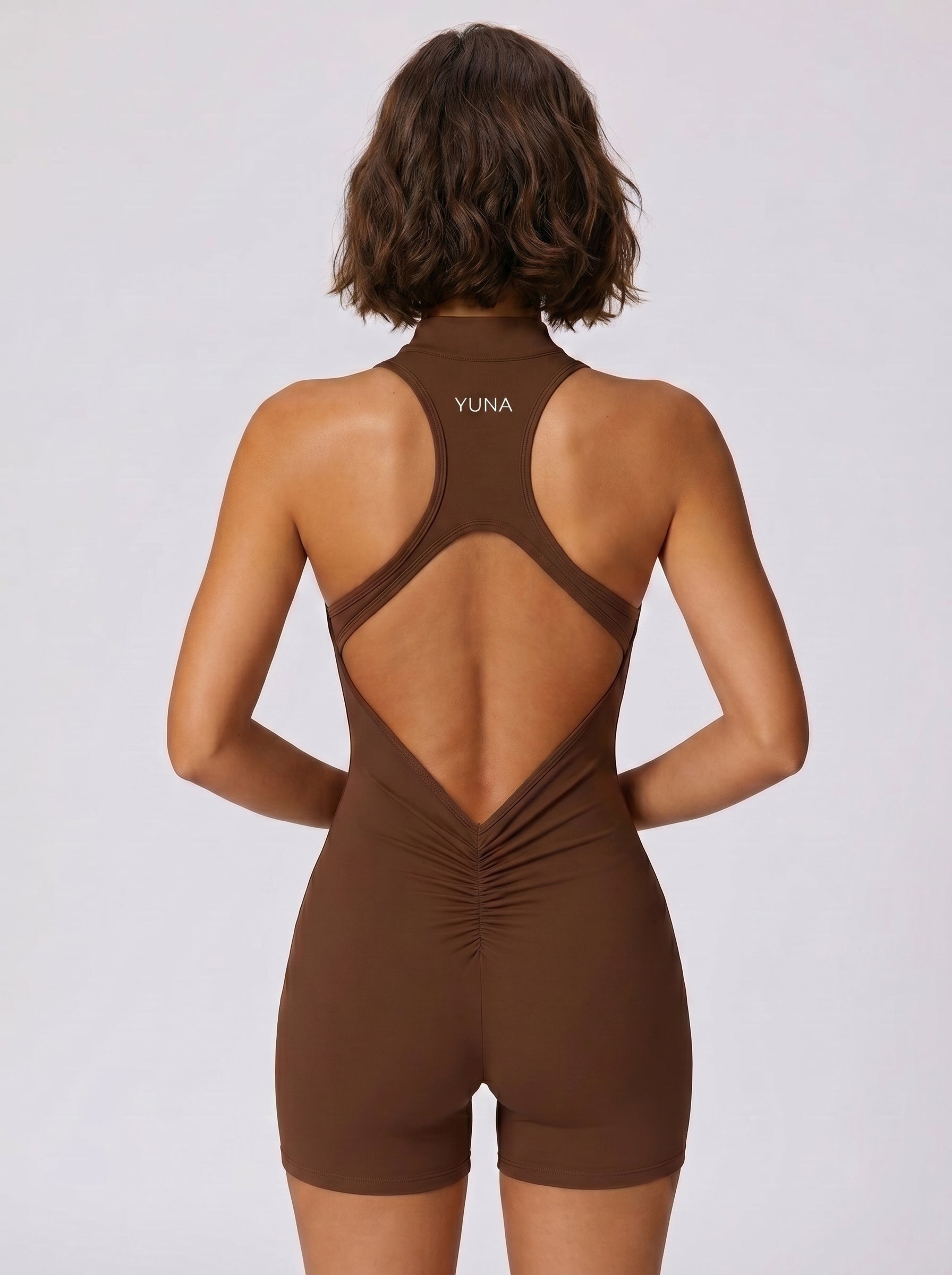 Sculpt Kahverengi Sırt Detaylı Tulum
