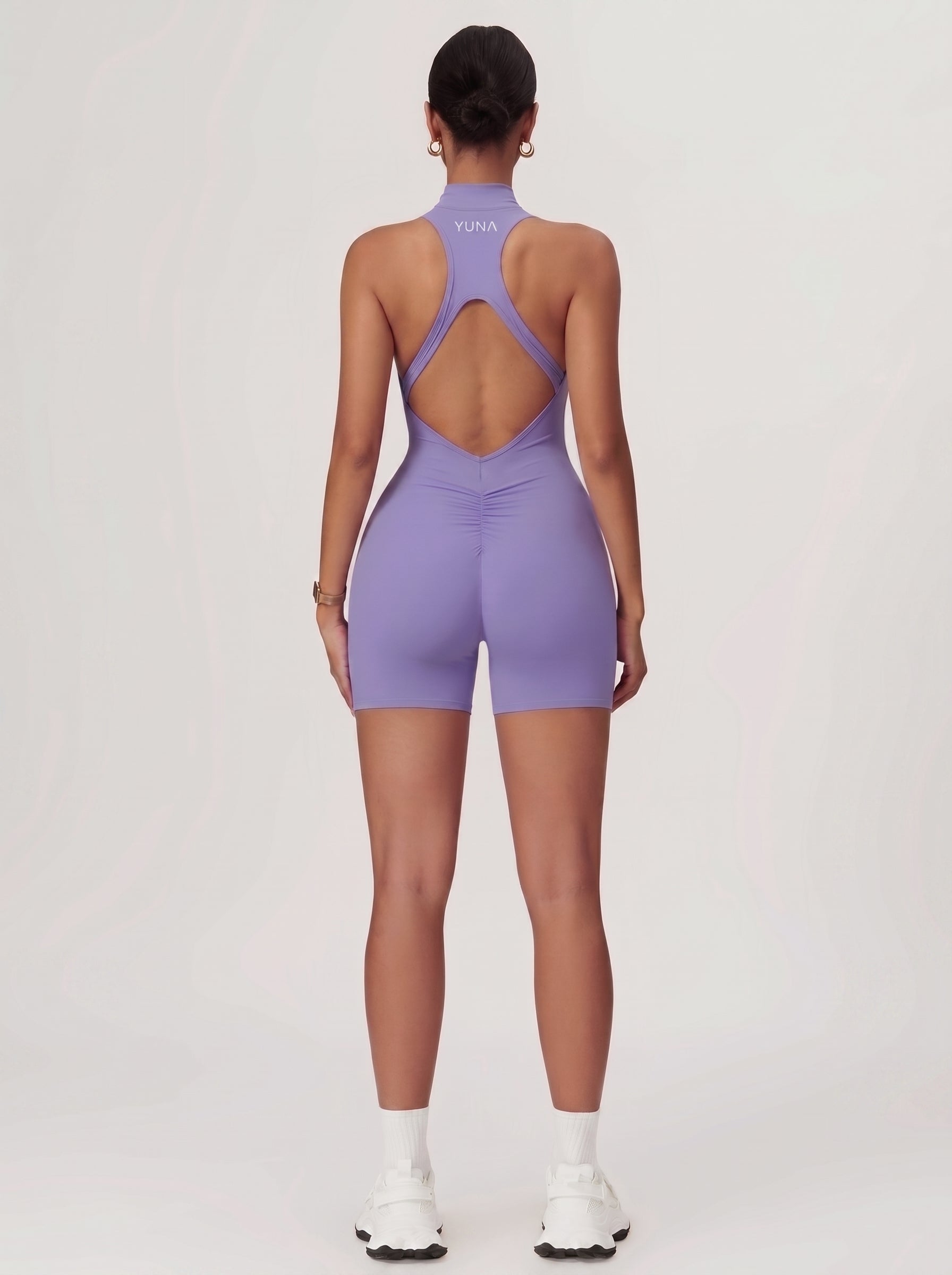 Sculpt Lila Sırt Detaylı Tulum