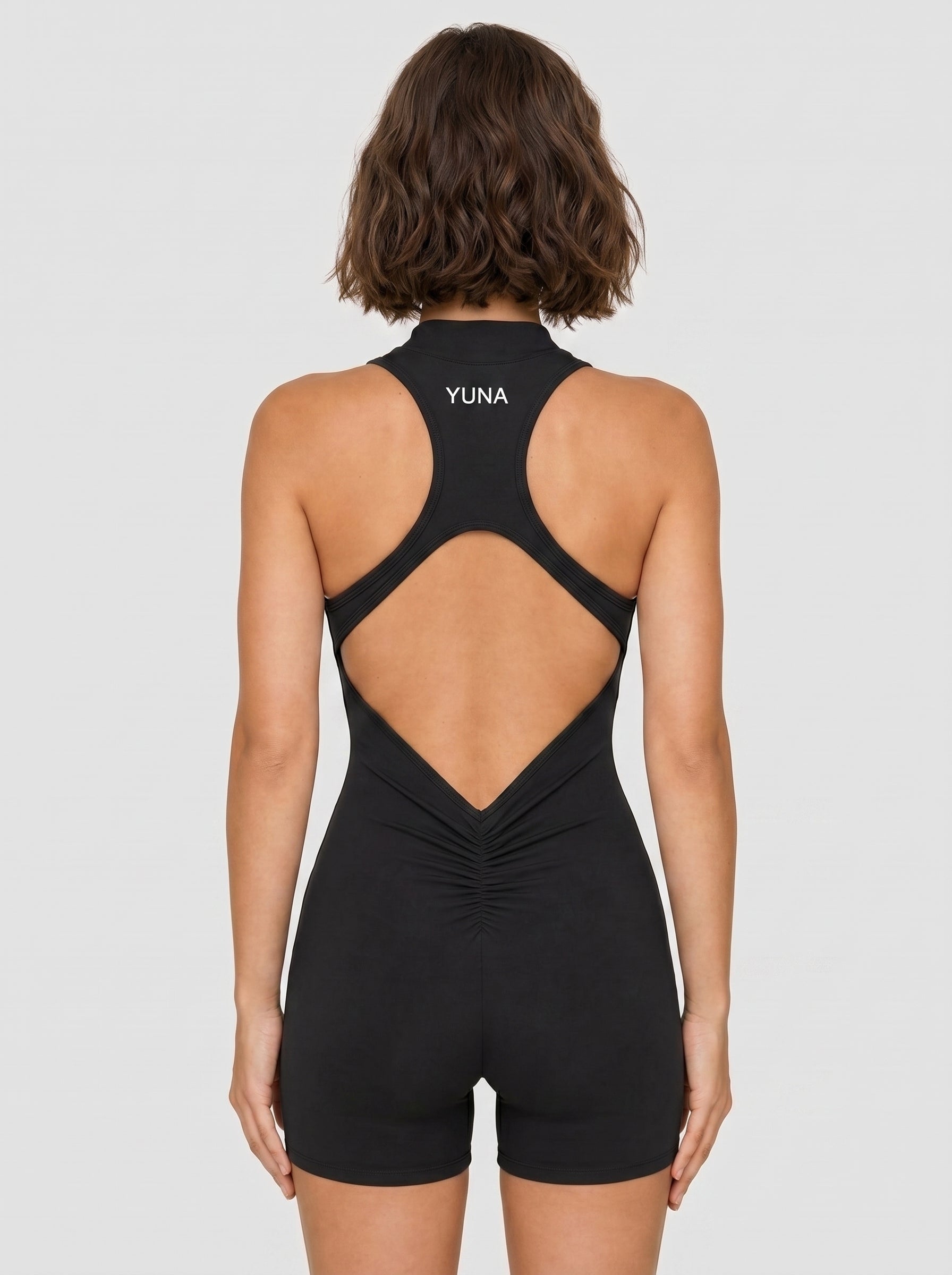Sculpt Siyah Sırt Detaylı Tulum